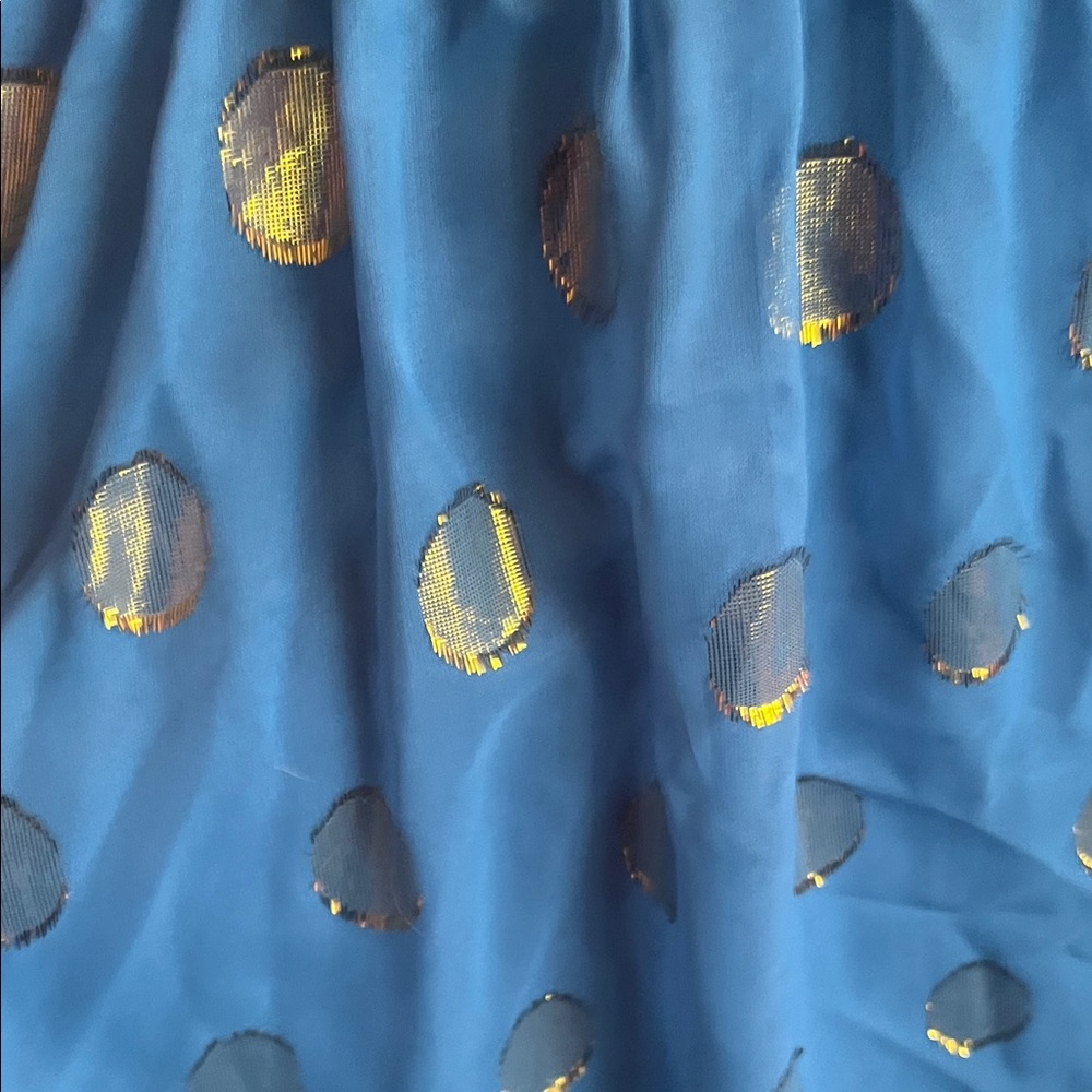 CeCe Blue Dress with Yellow Accents - Picture 5 of 7